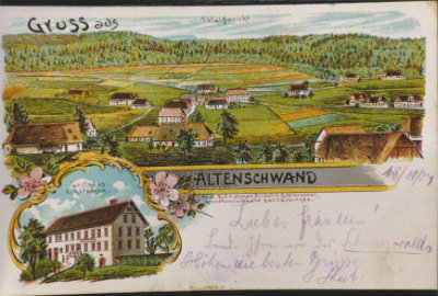 Historische Postkarte Altenschwand